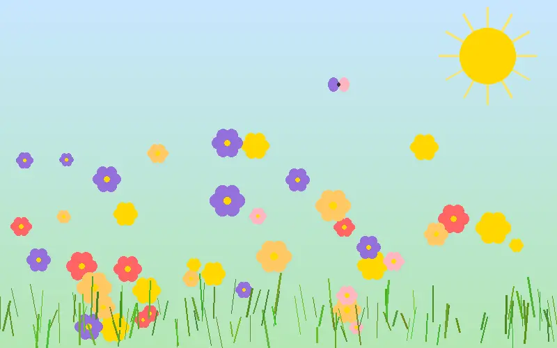 春日草地上盛开的野花 - 17c一起起草视频